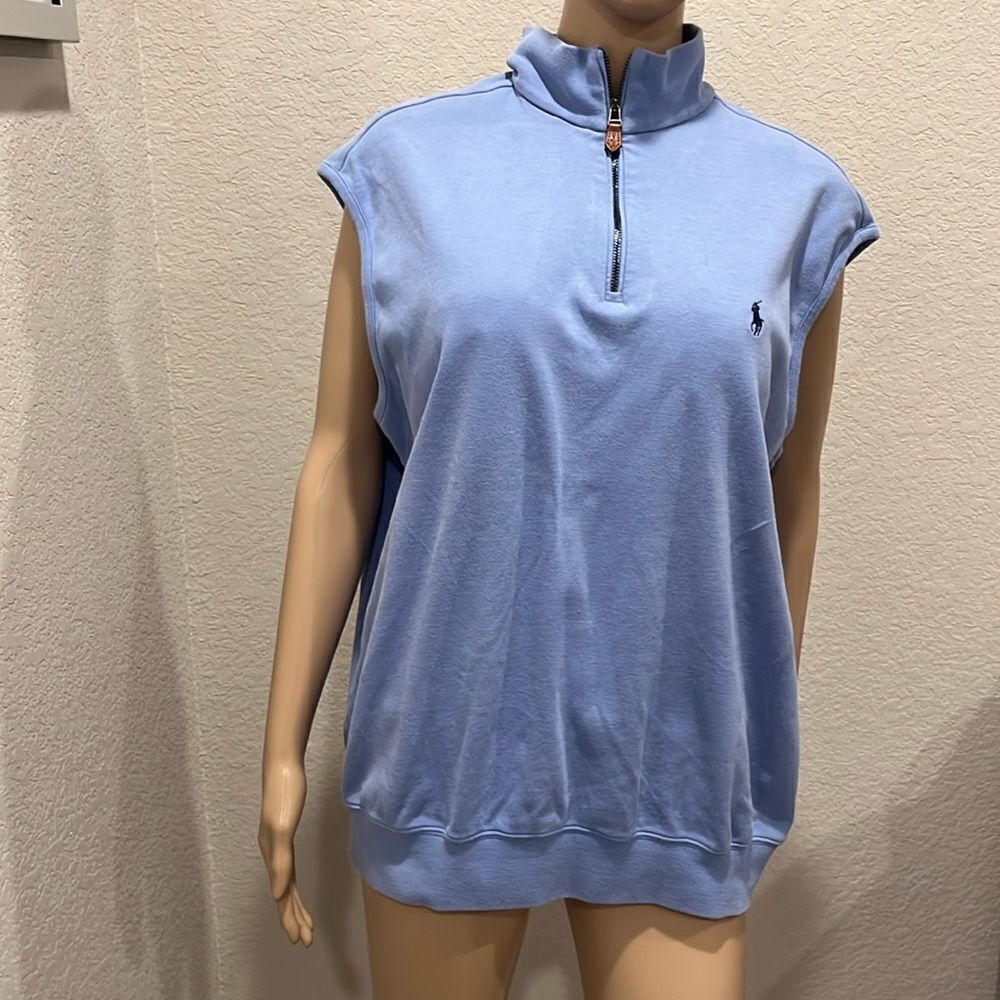 Polo Golf Ralph Lauren blue cotton vest